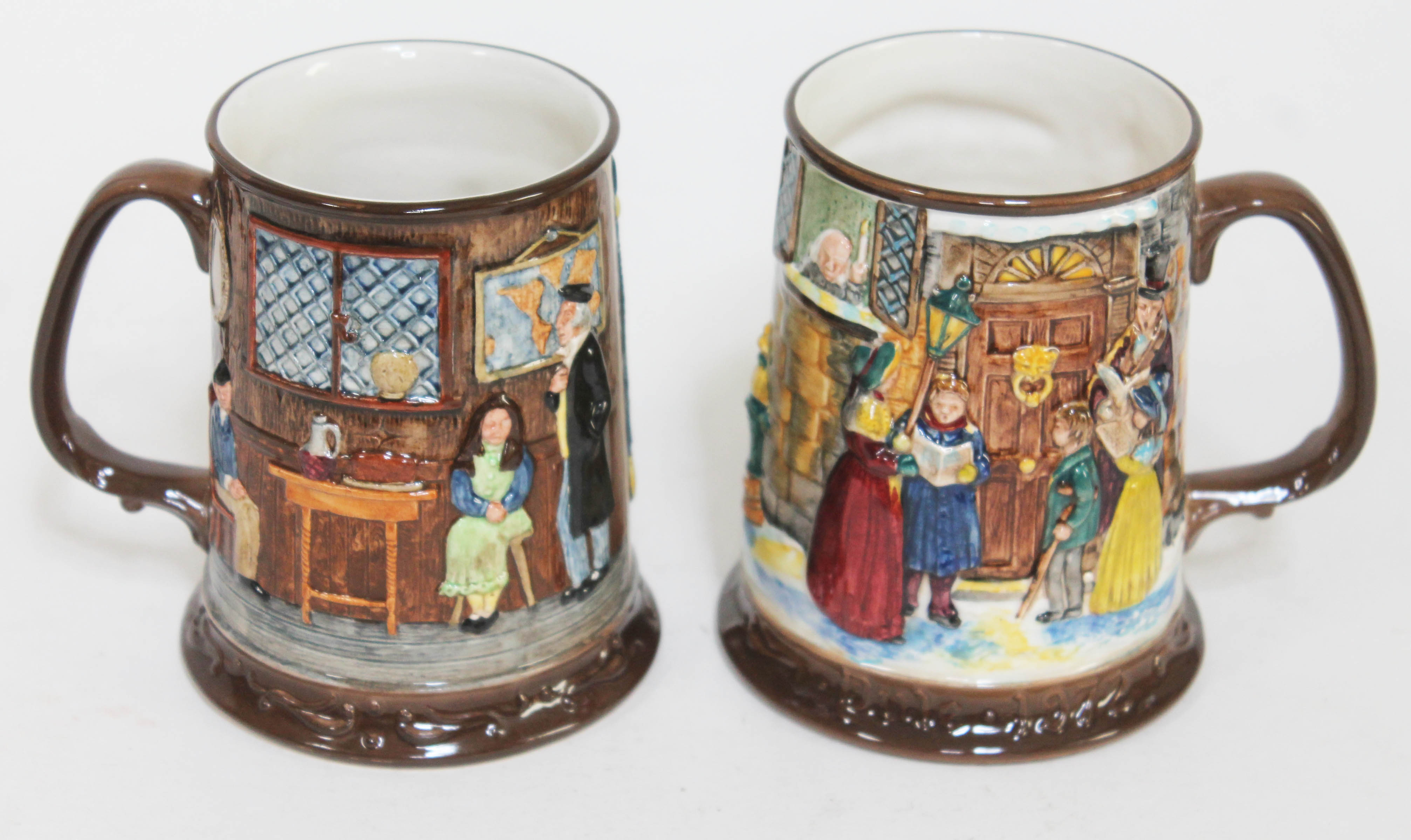 Two Beswick limited edition tankards.
