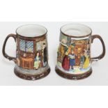 Two Beswick limited edition tankards.