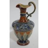 A Doulton Lambeth Art Union of London stoneware ewer, height 23cm.