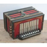 A German accordion, early 20th century.