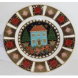 A Royal Crown Derby Old Imari limited edition Christmas plate designed by Hugh Gibson, 131/750, with