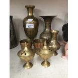 Eastern brass vases