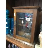 Oak smokers cabinet