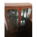 A modern glazed display cabinet