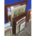 A large quantity of pictures and mirrors