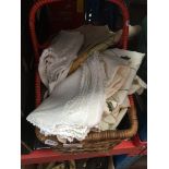 A basket of linen