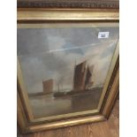 Early 20th century school, harbour scene oil on canvas, unsigned, 49cm x 36cm, framed and glazed.