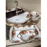 Royal Albert Country Roses teaware approx.14 pieces