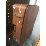 A set of vintage travel cases