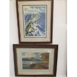 Two lake district scene ltd edition signed prints after Aldersley.