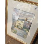 After John Spiby, 'Arkwright House' - Preston, hand coloured Ltd edition print, signed in pencil