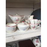 A Crown Devon Stockholm teaset