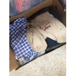 A box of clothes.