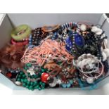 A box of costume jewellery