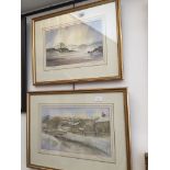 Steve Asbury, two watercolours, 'Lochan Na H-Achlaise' & 'Christmas Eve - Downham', both signed,