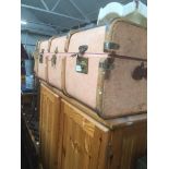 A vintage travelers trunk