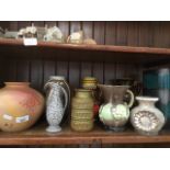 Mixed German pottery