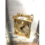 A Smiths electric brass carriage clock