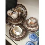 Palissy Game series dinner/tea ware approx 39 pieces