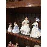 4 Royal Doulton figures including Joanne HN3422