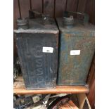 Two vintage jerry cans inlcuding Esso