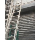 A single aluminium ladder