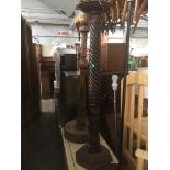 A twist pillar plant stand