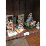 Border Fine Arts Beatrix Potter figures, Bunnykins etc