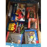 A mixed box including Disney figures etc