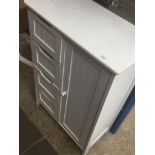 A white side cabinet