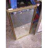 A rectangular mirror. Catalogue only, live bidding available via our website. If you require P&P