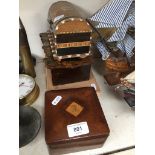 4 wooden boxes and contents Catalogue only, live bidding available via our website. If you require