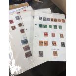 8 sheets of stamps - mainly US 19th century Catalogue only, live bidding available via our