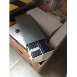 A box of slide boxes containing approx 1400 slides - mainly British, European inc east Europe,