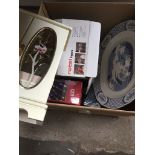 Large box with platter, jewellery display etc. Catalogue only, live bidding available via our