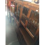 A pair of Old Charm oak cabinets. Catalogue only, live bidding available via our website. If you