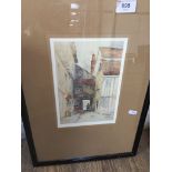 After F. Robson, 'Pump Court - York', signed print, signed in pencil lower right, 23cm x 16cm,