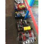 A large collection of model vehicles, boxed and unboxed.