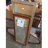 Two tall mirrors Catalogue only, live bidding available via our website. If you require P&P please