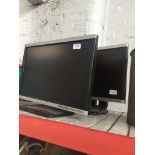 Two PC monitors Catalogue only, live bidding available via our website. If you require P&P please