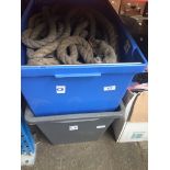 Two crates containing large rope Catalogue only, live bidding available via our website. If you