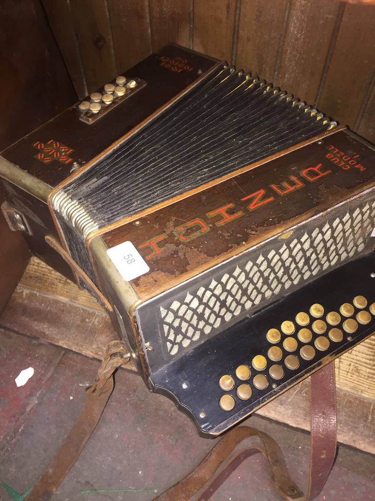 Vintage Hohner accordian and parts - spares & repairs Catalogue only, live bidding available via our