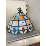 A glass lamp shade Catalogue only, live bidding available via our website. If you require P&P please