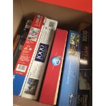 A box of jigsaw puzzles. Catalogue only, live bidding available via our website. If you require P&