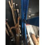 A bundle of walking sticks, canes etc Catalogue only, live bidding available via our website. If you