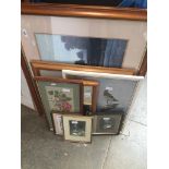 A quantity of pictures and mirrors inc tapestry Catalogue only, live bidding available via our