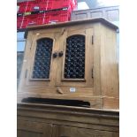 A pine rustic style av cabinet Catalogue only, live bidding available via our website. If you
