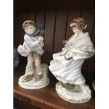 Two Coalport limited edition figures , "The Boy" and "Visiting Day" Catalogue only, live bidding