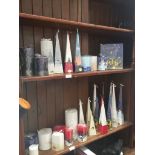 A large quantity of handmade candles, mainly Christmas themed (30 candles). Catalogue only, live