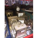 9 clocks to include 2 Metamec and a glass domed. Catalogue only, live bidding available via our